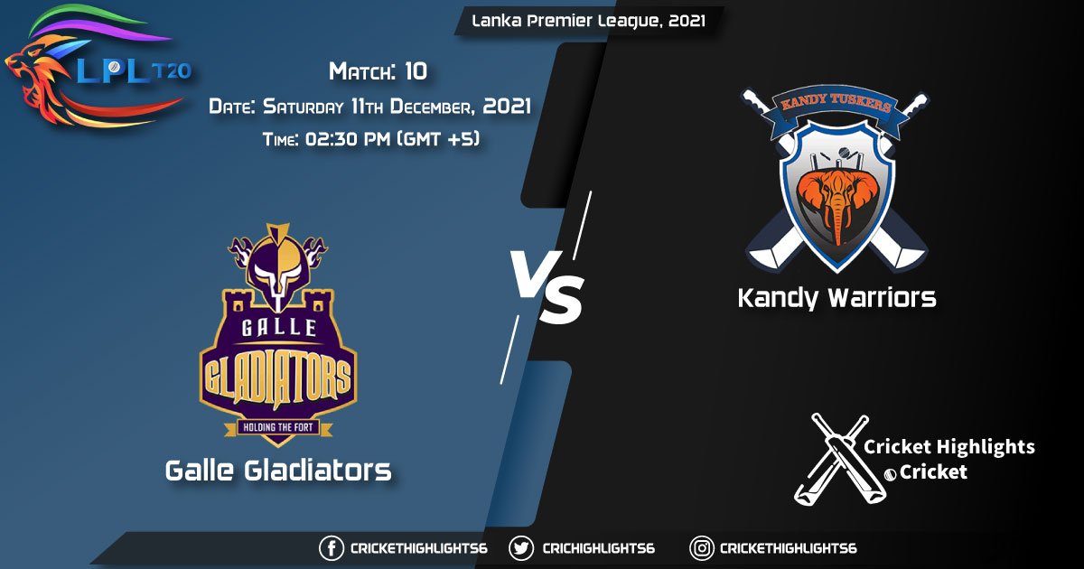 GG vs KW, Live Scorecard, Match 10, December 11, 2021, Live Cricket Score, Lanka Premier League, 2021