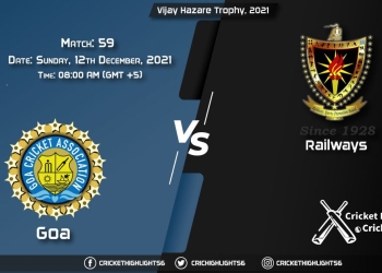 GOA vs RAI, Live Scorecard, Match 59, December, 12, 2021, Live Cricket Score, Vijay Hazare Trophy, 2021