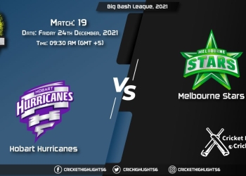 HUR vs STA, Live Scorecard, Match 19, December 24, 2021, Live Cricket Score, Big Bash League, 202122