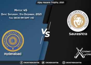 HYD vs SAU, Live Scorecard, Match 45, December 11, 2021, Live Cricket Score, Vijay Hazare Trophy, 2021