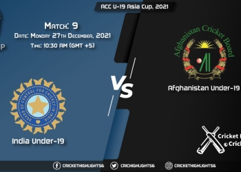 IN-U19 vs AF-U19, Live Scorecard, Match 9, December 27, 2021, Live Cricket Score, ACC U-19 Asia Cup, 2021