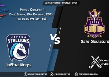 JK vs GG, Live Scorecard, Match Qualifier 1, December 19, 2021, Live Cricket Score, Lanka Premier League, 2021