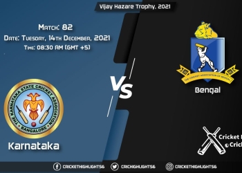 KAR vs BEN, Live Scorecard, Match 82, December, 14, 2021, Live Cricket Score, Vijay Hazare Trophy, 2021
