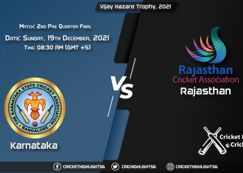 KAR vs RJS, Live Scorecard, Match 2nd Pre-Quarter Final, December 19, 2021, Live Cricket Score, Vijay Hazare Trophy, 2021