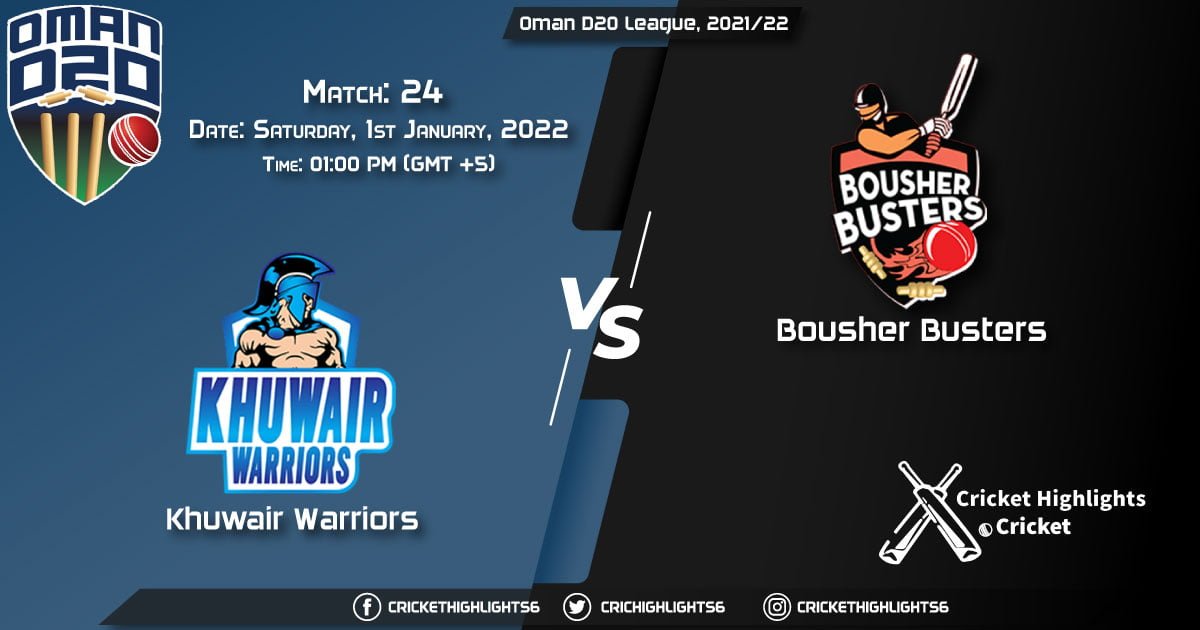 KHW vs BOB, Live Scorecard, Match 24, January 1, 2021, Live Cricket Score, Oman D20 League, 202122