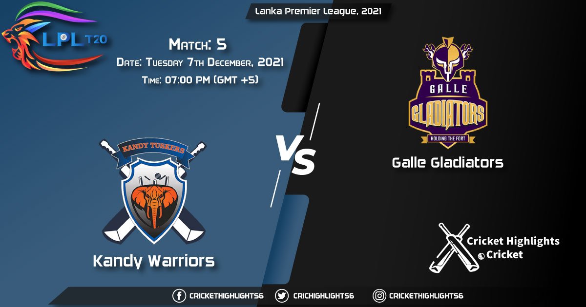 KW vs GG, Live Scorecard, Match 5, December 7, 2021, Live Cricket Score, Lanka Premier League, 2021