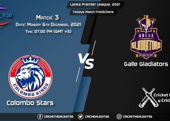 Lanka Premier League, 2021, Match 3 CS vs GG, Playing 11 & Today's Match Predictions