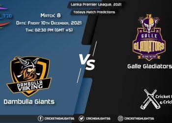 Lanka Premier League, 2021, Match 8 DG vs GG, Playing 11 & Today's Match Predictions