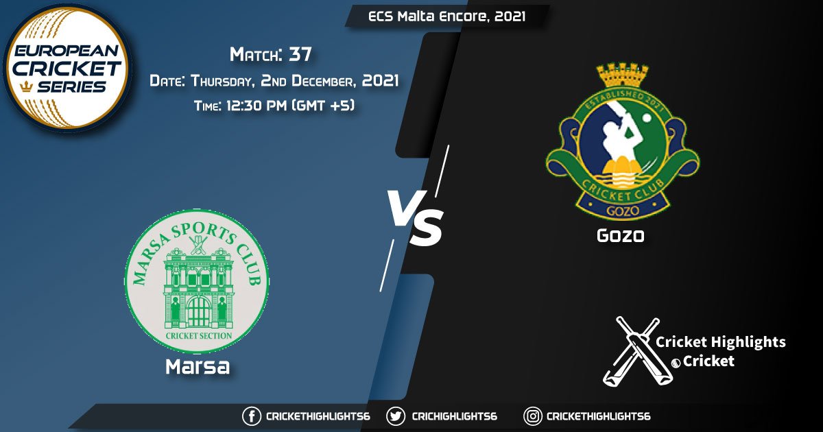 MAR vs GOZ, Live Scorecard, Match 37, December 2, 2021, Live Cricket Score, ECS Malta Encore, 2021