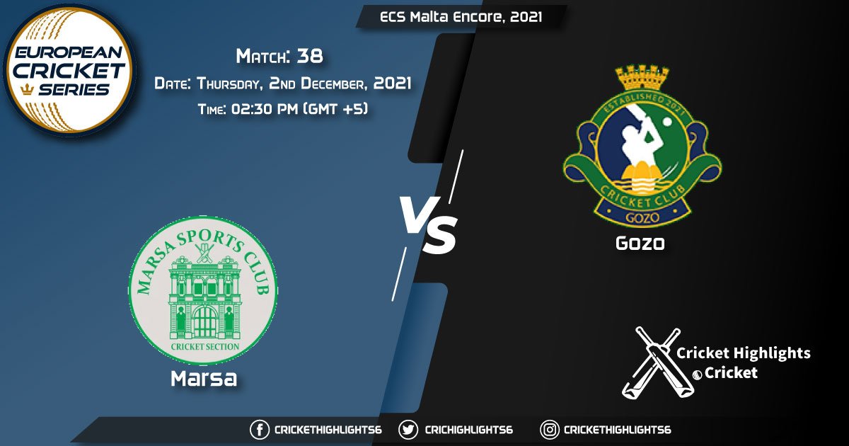 MAR vs GOZ, Live Scorecard, Match 38, December 2, 2021, Live Cricket Score, ECS Malta Encore, 2021