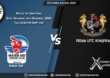 MTD vs AUK, Live Scorecard, Match 1st Semi-Final, December 4, 2021, Live Cricket Score, ECS Malta Encore, 2021