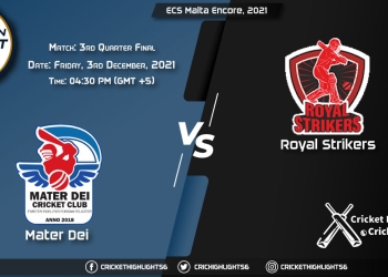 MTD vs RST, Live Score Match 3rd Quarter Final Playing 11 Live Match Today, December 3, 2021, ECS Malta Encore, 2021