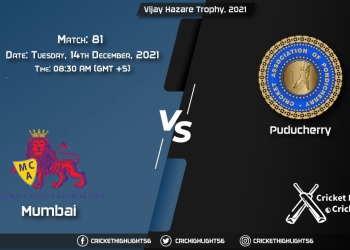 MUM vs PUD, Live Scorecard, Match 81, December, 14, 2021, Live Cricket Score, Vijay Hazare Trophy, 2021
