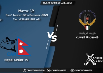 NP-U19 vs KUW-U19, Live Scorecard, Match 12, December 27, 2021, Live Cricket Score, ACC U-19 Asia Cup, 2021