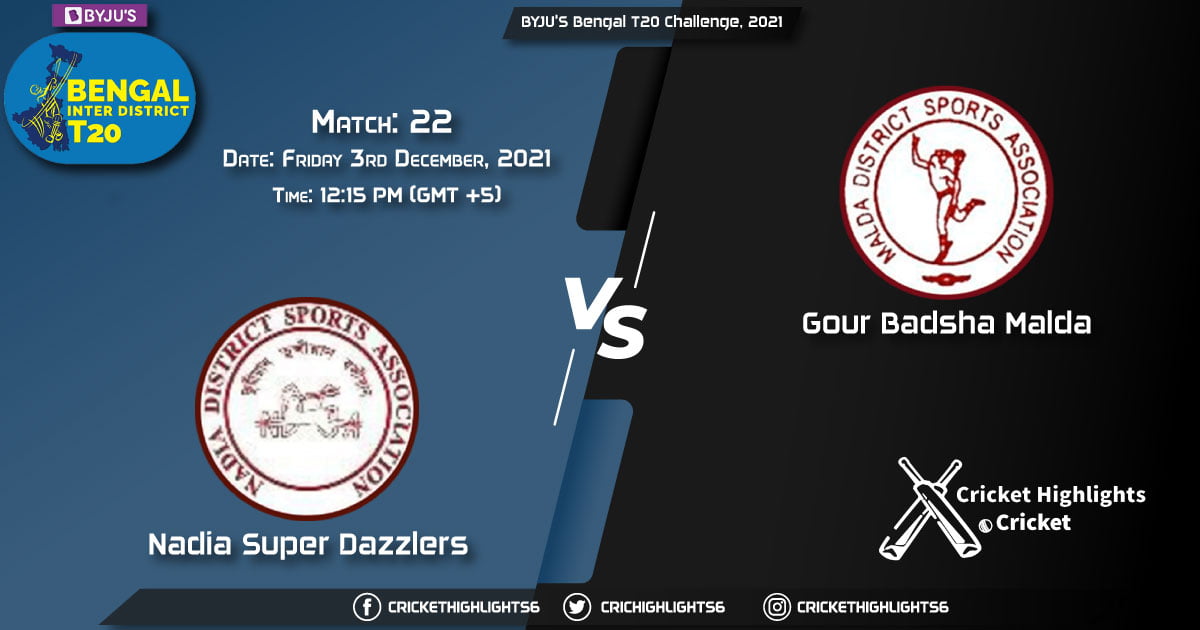 NSD vs GBM, Live Scorecard, Match 22, December 3, 2021, Live Cricket Score, BYJU'S Bengal T20 Challenge, 2021