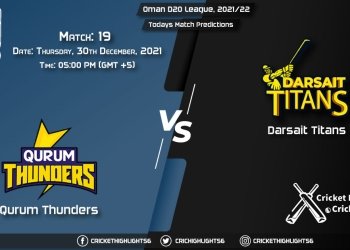 Oman D20 League, 2021/22, Match 19: QUT vs DAT, Playing 11 & Today's Match Predictions