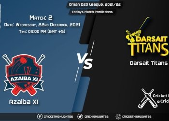 Oman D20 League, 202122, Match 2 AZA vs DAT, Playing 11 Today's Match Predictions