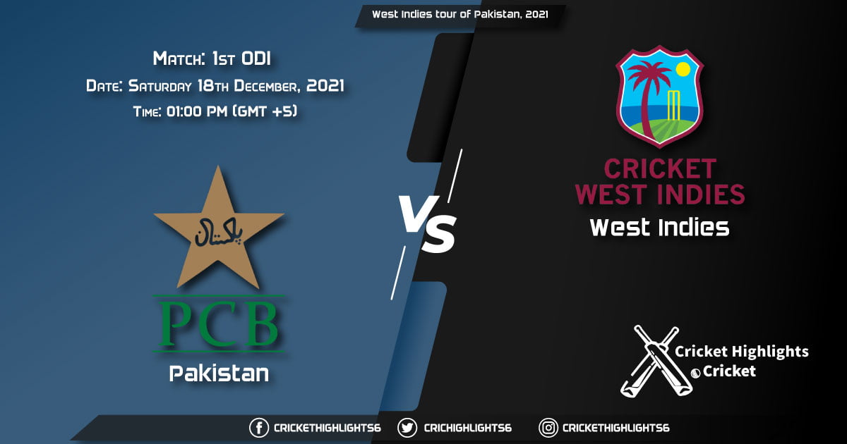 PAK vs WI, Live Scorecard, Match 1st ODI, December 18, 2021, Live Cricket Score, West Indies tour of Pakistan, 2021