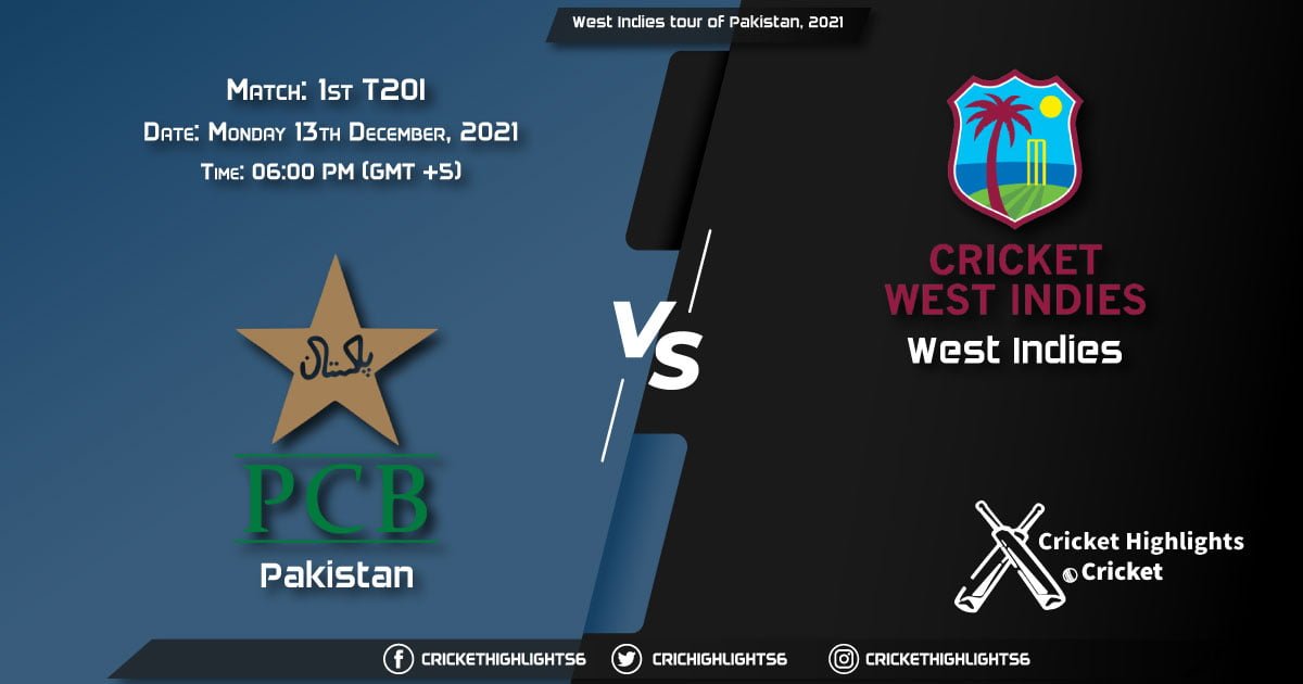 PAK vs WI, Live Scorecard, Match 1st T20, December 13, 2021, Live Cricket Score, West Indies tour of Pakistan, 2021