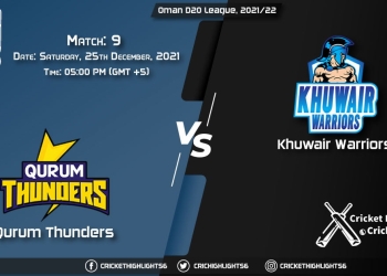 QUT vs KHW, Live Scorecard, Match 9, December 25, 2021, Live Cricket Score, Oman D20 League, 202122