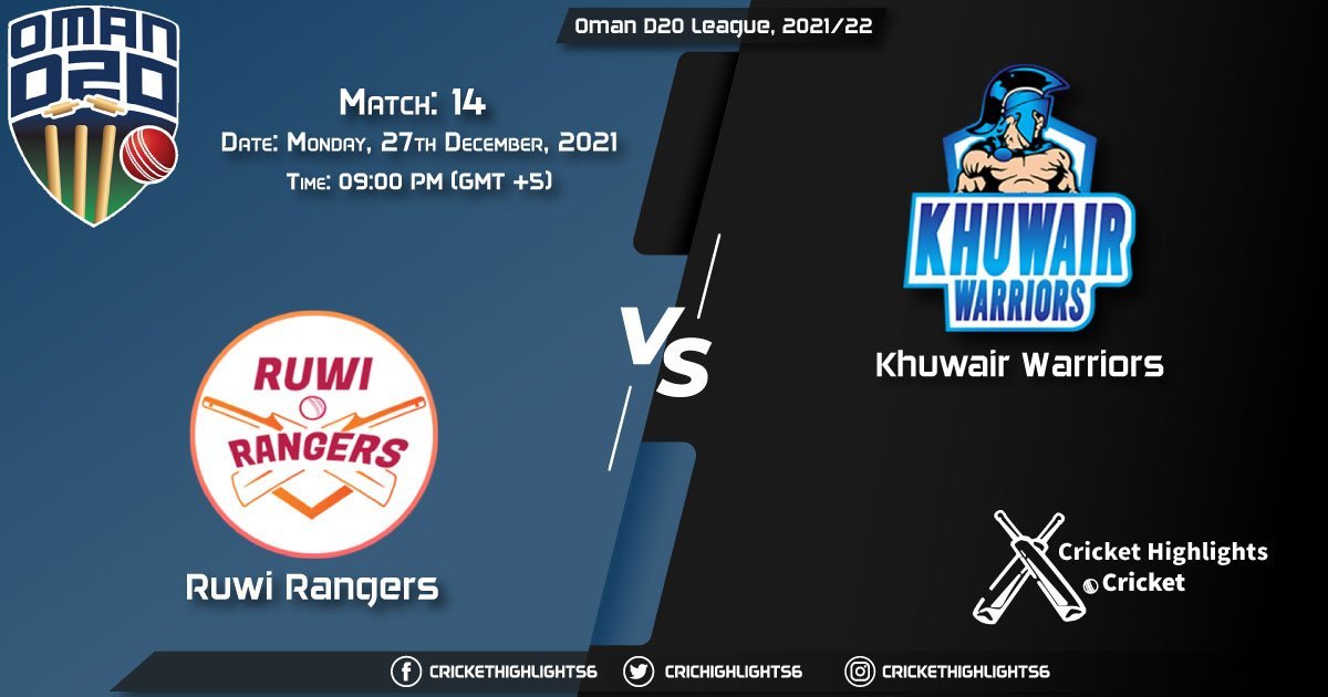 RUR vs KHW, Live Scorecard, Match 14, December 27, 2021, Live Cricket Score, Oman D20 League, 202122