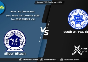 SIB vs SPT, Live Scorecard, Match 3rd Quarter Final, December 10, 2021, Live Cricket Score,Bengal T20 Challenge, 2021