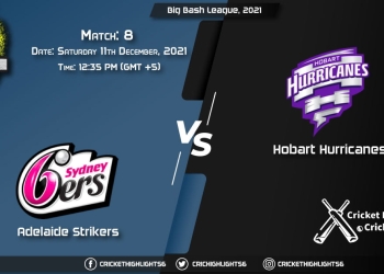 SIX vs HUR, Live Scorecard, Match 8, December 11, 2021, Live Cricket Score, Big Bash League, 202122