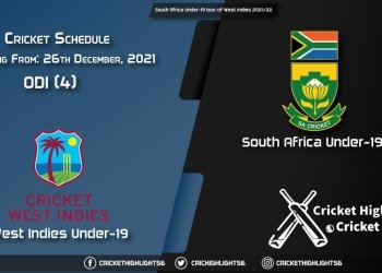 South Africa Under-19 tour of West Indies 202122 - Schedule, Fixture List, Match Timings, Live Score, Results, Venues, Teams and Squads