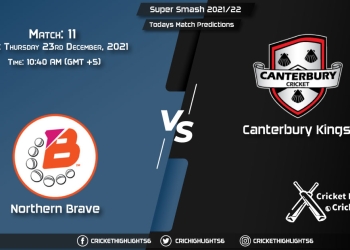 Super Smash 202122, Match 11 NB vs CK, Playing 11 & Today's Match Predictions