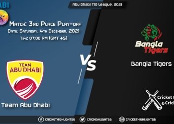 TAD vs BT, Live Scorecard, Match 3rd Place Play-off, December 2, 2021, Live Cricket Score, Abu Dhabi T10 League, 2021