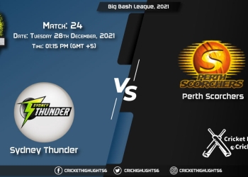 THU vs SCO, Live Scorecard, Match 24, December 28, 2021, Live Cricket Score, Big Bash League, 202122
