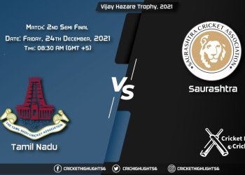TN vs SAU, Live Scorecard, Match 2, December 24, 2021, Live Cricket Score, Vijay Hazare Trophy, 2021