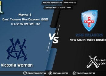 Women's National Cricket League, 202122, Match 1 VCT-W vs NSW-W, Playing 11 & Today's Match Predictions