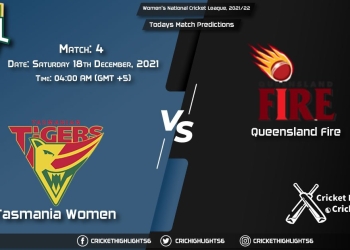 Women's National Cricket League, 202122, Match 4 TAS-W vs QUN-W, Playing 11 & Today's Match Predictions