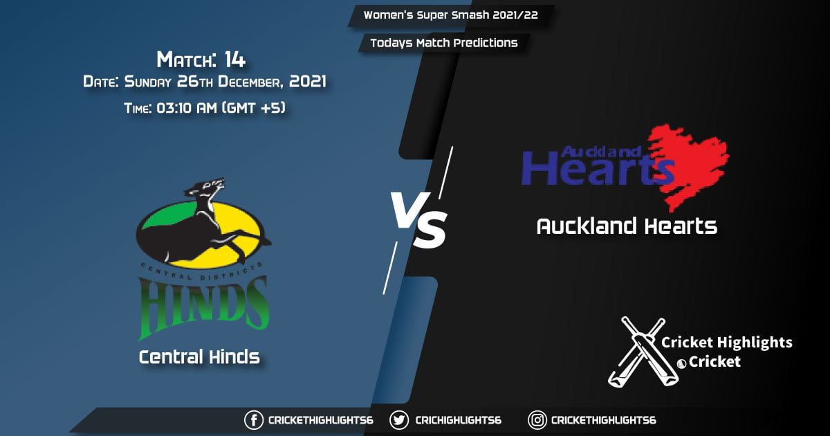 Women's Super Smash 202122, Match 14 CH-W vs AH-W, Playing 11 & Today's Match Predictions