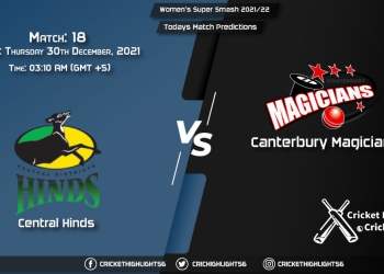 Women's Super Smash 202122, Match 18 CH-W vs CM-W, Playing 11 & Today's Match Predictions