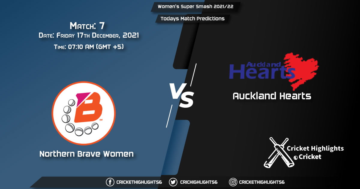 Women's Super Smash 202122, Match 7 NB-W vs AH-W, Playing 11 & Today's Match Predictions