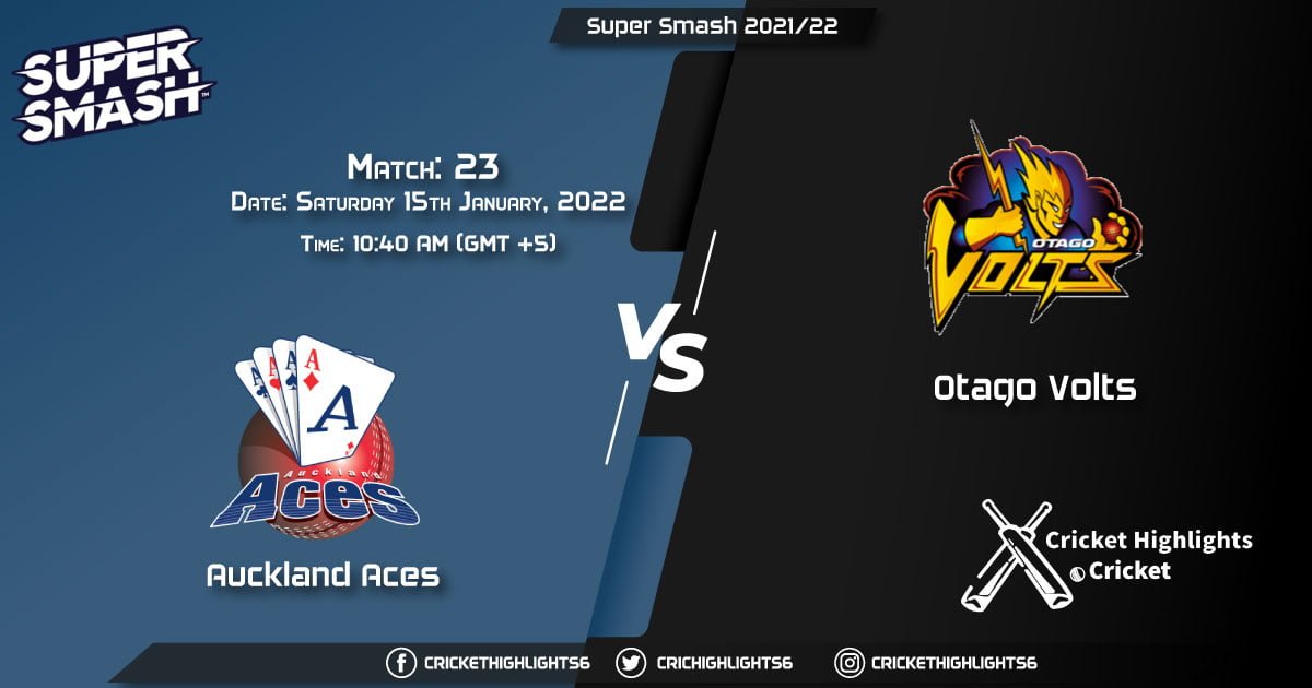 AA vs OV, Live Scorecard, Match 23, January 15, 2022, Live Cricket Score, Super Smash 202122