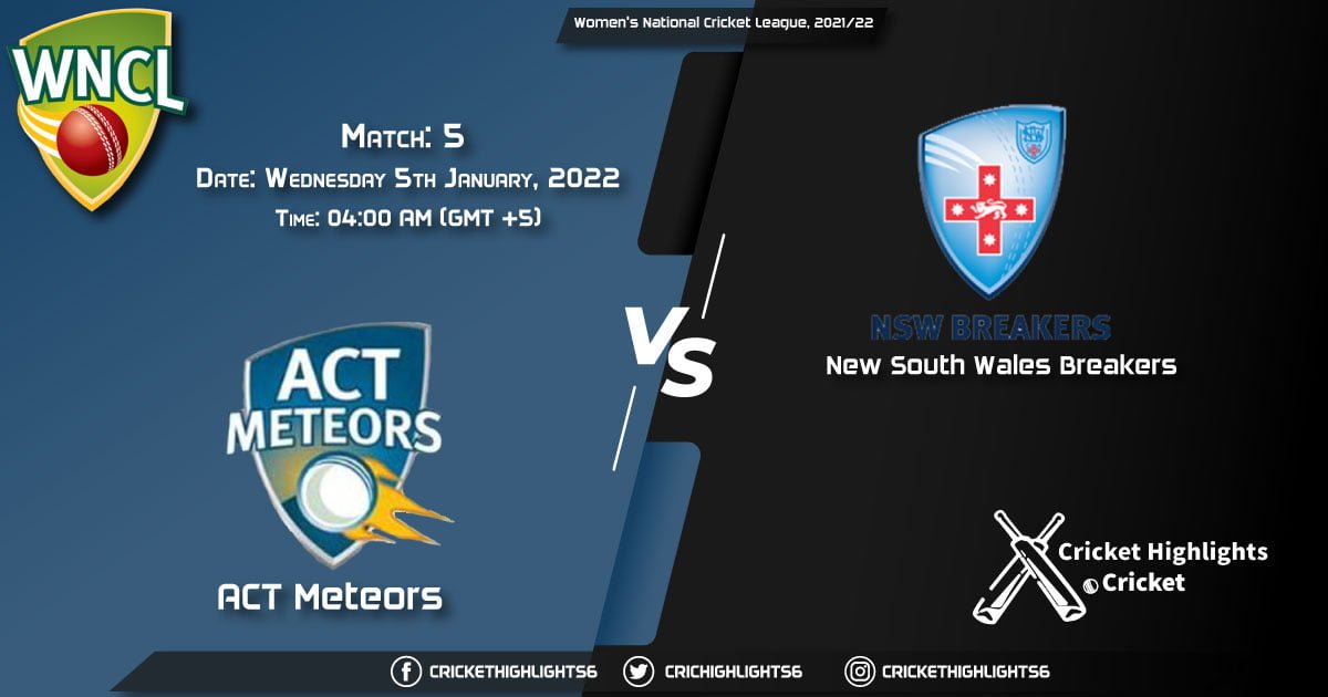 AM-W vs NSW-W, Live Scorecard, Match 5, January 5, 2022, Live Cricket Score, Women's National Cricket League, 202122