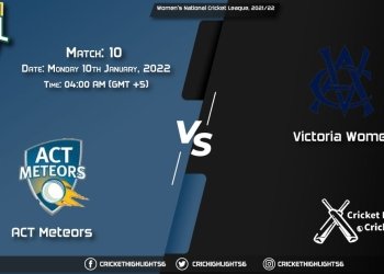 AM-W vs VCT-W, Live Scorecard, Match 10, January 10, 2022, Live Cricket Score, Women's National Cricket League, 202122
