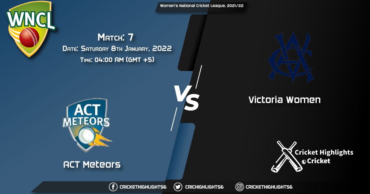 AM-W vs VCT-W, Live Scorecard, Match 7, January 8, 2022, Live Cricket Score, Women's National Cricket League, 202122