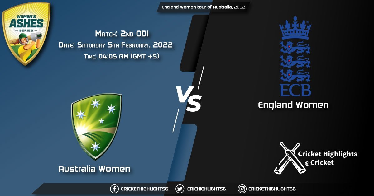 AU-W vs EN-W, Live Scorecard, Match 2nd T20I, January 22, 2022, Live Cricket Score, England Women tour of Australia, 2022