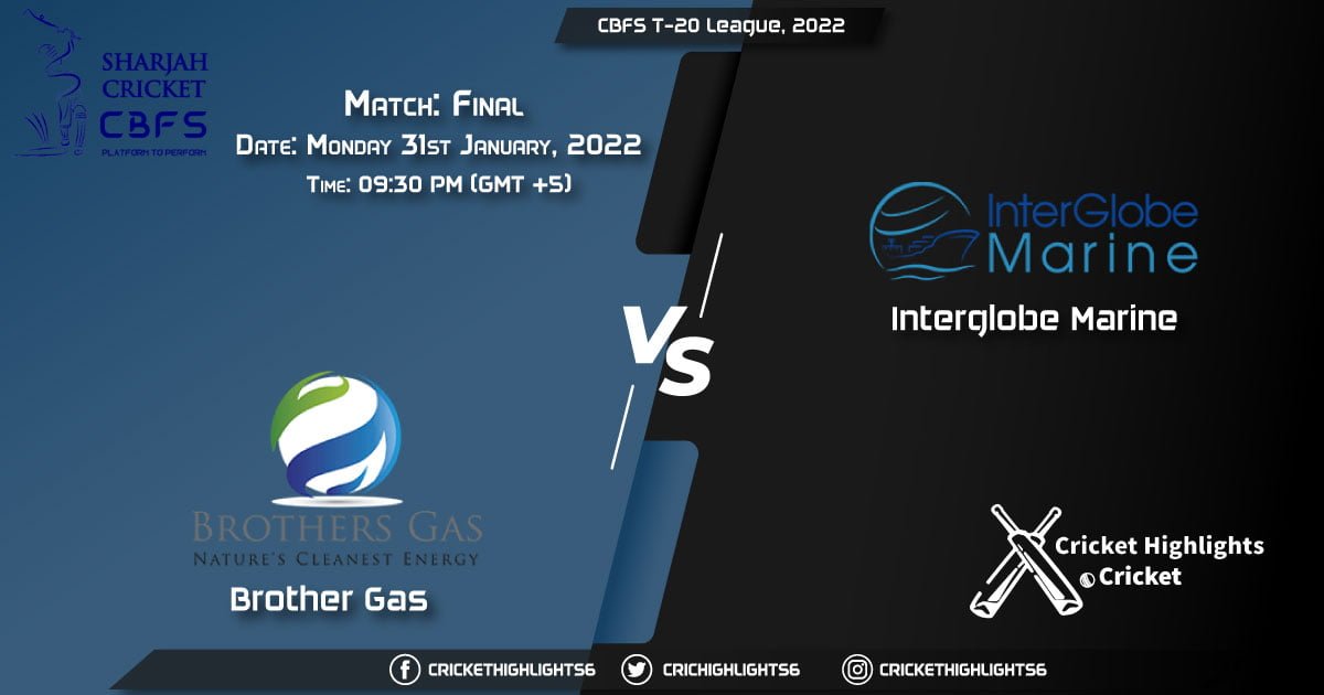 BG vs IGM, Live Scorecard, Match Final, January 31, 2022, CBFS T-20 League, 2022