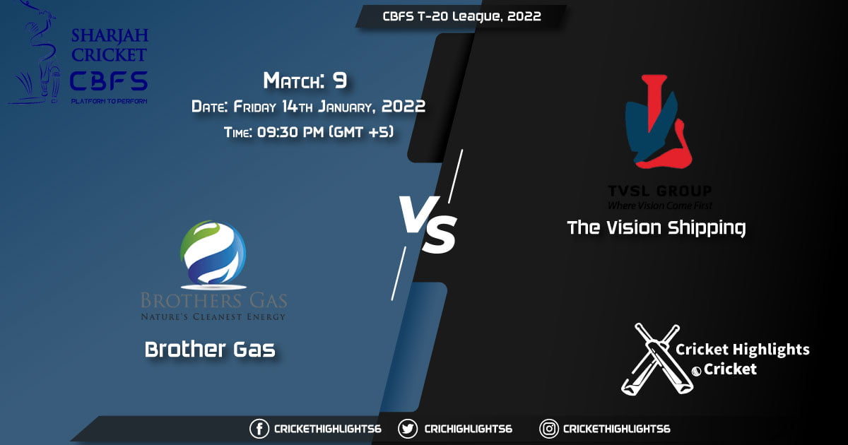 BG vs TVS, Live Scorecard, Match 9, January 14, 2022, Live Cricket Score, CBFS T-20 League, 2022