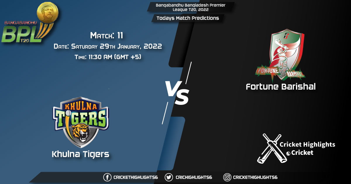 Bangabandhu Bangladesh Premier League T20, 2022, Match 11 KHT vs FBA, Playing 11 & Today's Match Predictions