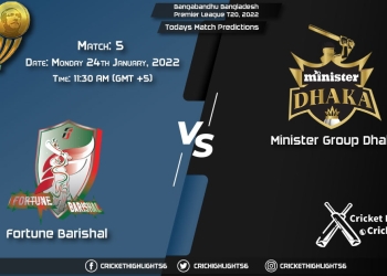 Bangabandhu Bangladesh Premier League T20, 2022, Match 5 FBA vs MGD, Playing 11 & Today's Match Predictions