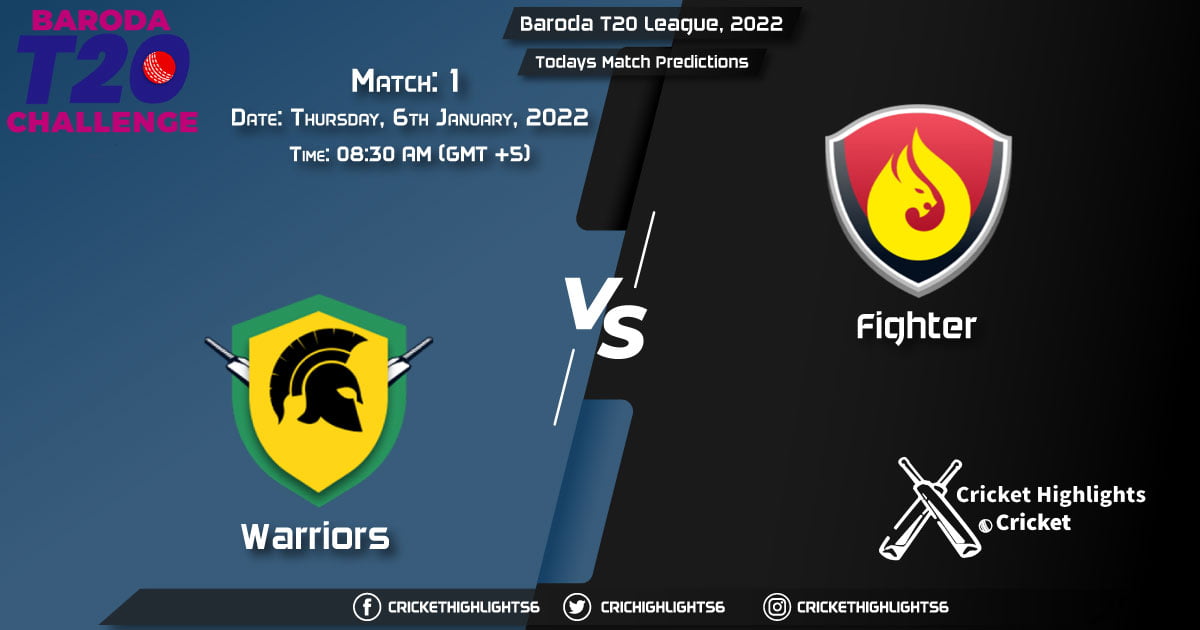 Baroda T20 League, 2022, Match 1 WAR vs FIG, Playing 11 & Today's Match Predictions