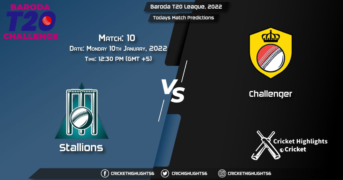 Baroda T20 League, 2022, Match 10 STA vs CHA, Playing 11 & Today's Match Predictions