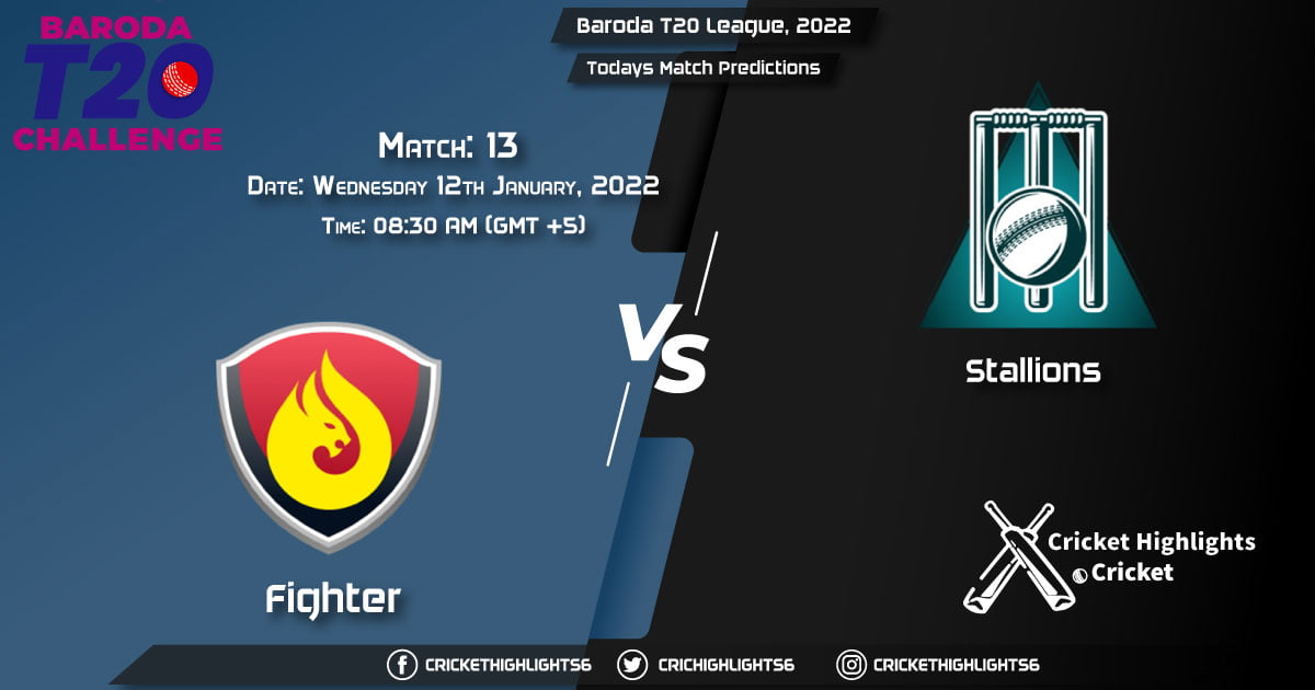 Baroda T20 League, 2022, Match 13 FIG vs STA, Playing 11 & Today's Match Predictions