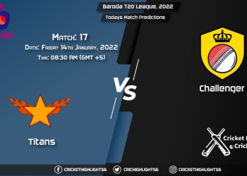 Baroda T20 League, 2022, Match 17 TIT vs CHA, Playing 11 & Today's Match Predictions